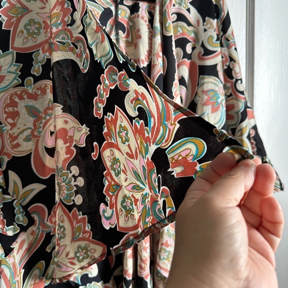 Entro Paisley Floral Kimono One Size - Picture 2 of 7